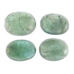 Green Emerald – 20.68 Carats (Ratti-22.85) Panna ~ 4 Pcs Seller Pack